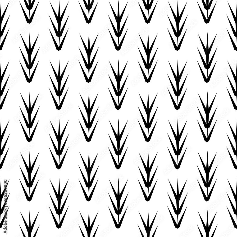 Vector seamless pattern geometric shape black and white background. Art continuous illustration. Hand drawn abstract art modern Vector seamless pattern geometric shape black and white background. Art continuous illustration. Hand drawn abstract art modern
