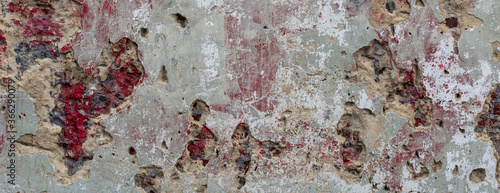 background of old red brick wall. Texture of grunge brickwork