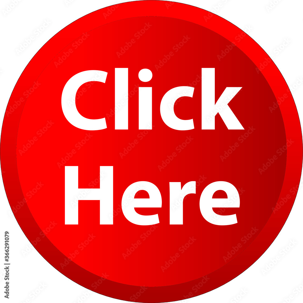 Click Here Red Round Button Clean Vector Click Here Red Round Button Clean Vector