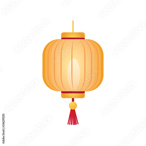 chinese lamp on white background
