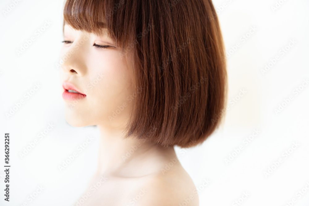 Headshot portrait of young asian woman sexy girl using as background cosmetics woman makeup fashion people model Headshot portrait of young asian woman sexy girl using as background cosmetics woman makeup fashion people model