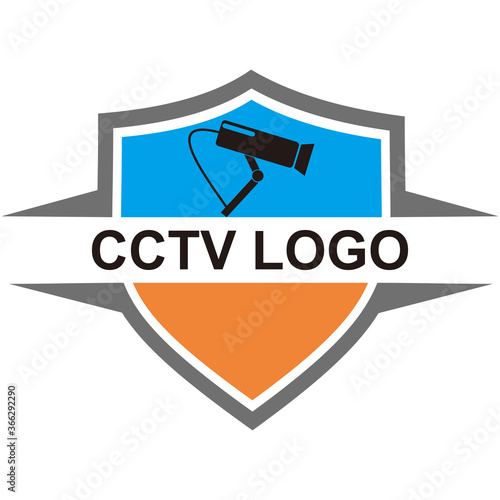 logo shield security cctv camera