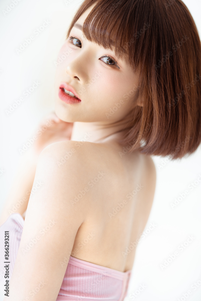 Headshot portrait of young asian woman sexy girl using as background cosmetics woman makeup fashion people model Headshot portrait of young asian woman sexy girl using as background cosmetics woman makeup fashion people model