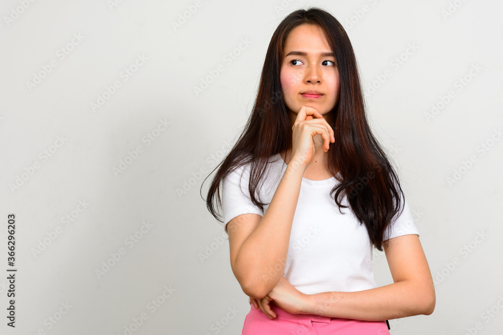 Portrait of young beautiful Asian teenage girl Portrait of young beautiful Asian teenage girl