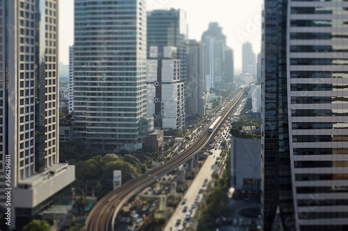 Business city in Bangkok At Thailand