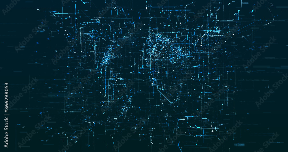 Abstract digital network data background, 3D rendering Abstract digital network data background, 3D rendering