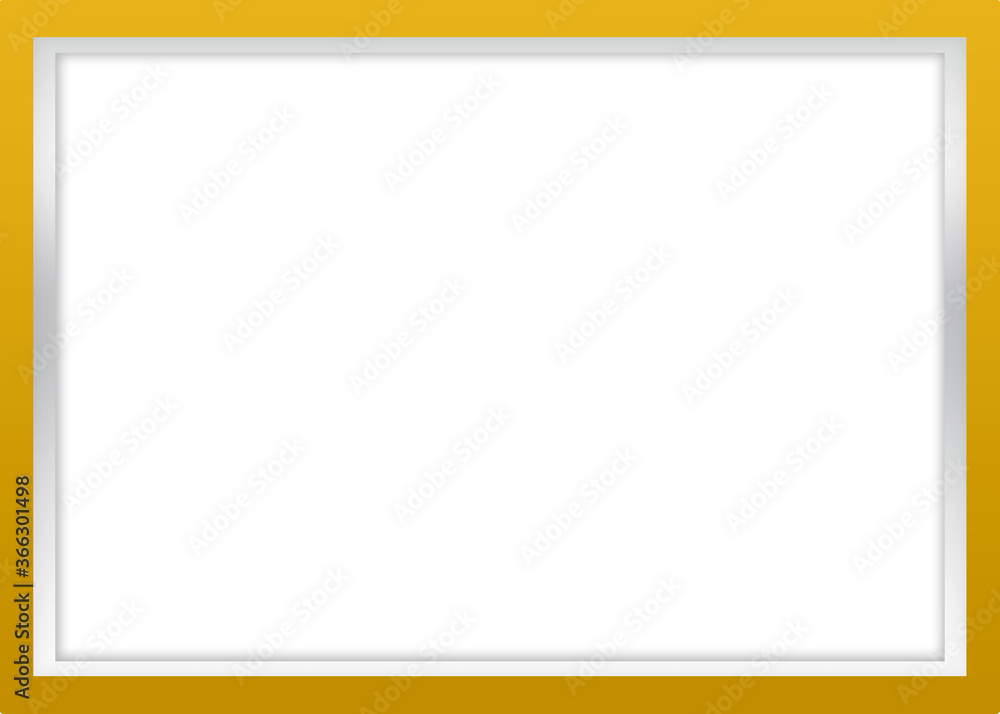 Modern Blank Silver & Yellow Frame-For Social Media, Photoframe, Poster, Banner, Invitation & Greeting Card. Modern Blank Silver & Yellow Frame-For Social Media, Photoframe, Poster, Banner, Invitation & Greeting Card.
