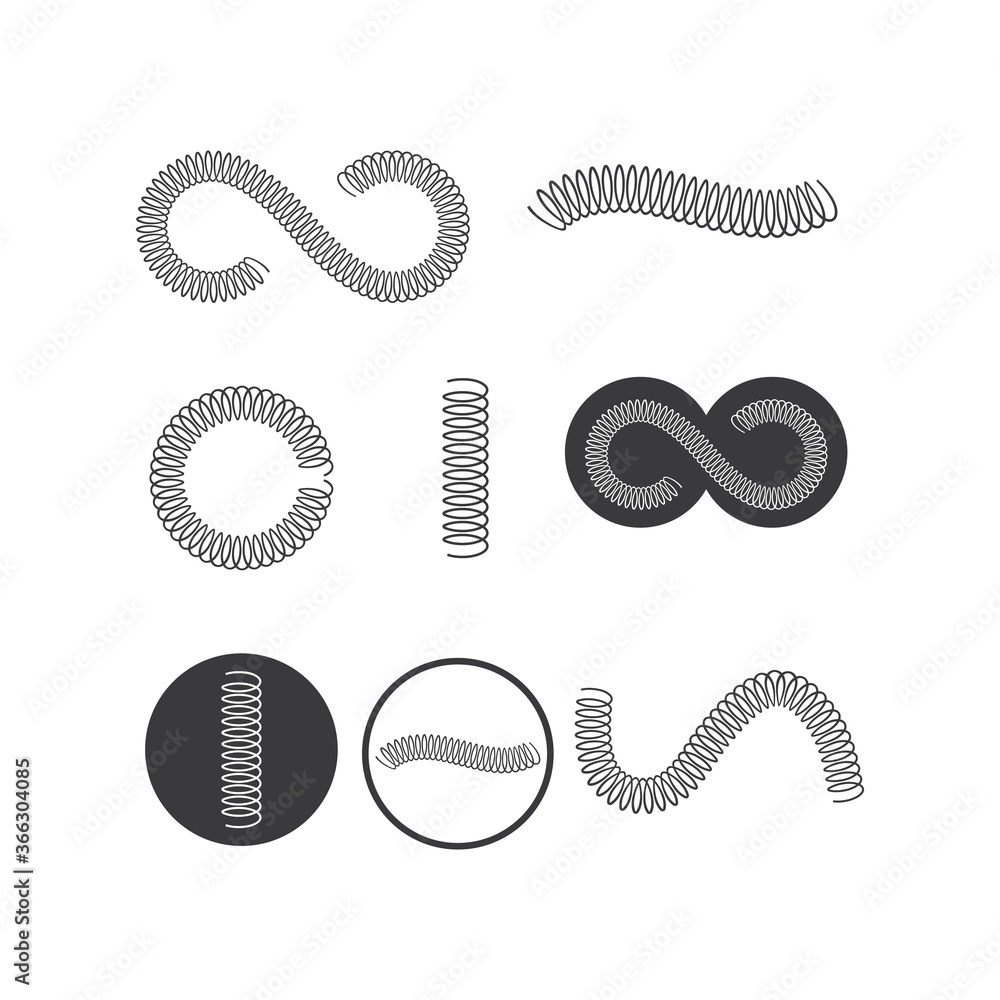 metal spring vector icon illustration design