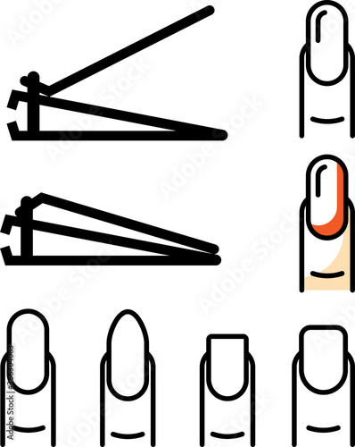Fingernail and Nail Cutter Icon