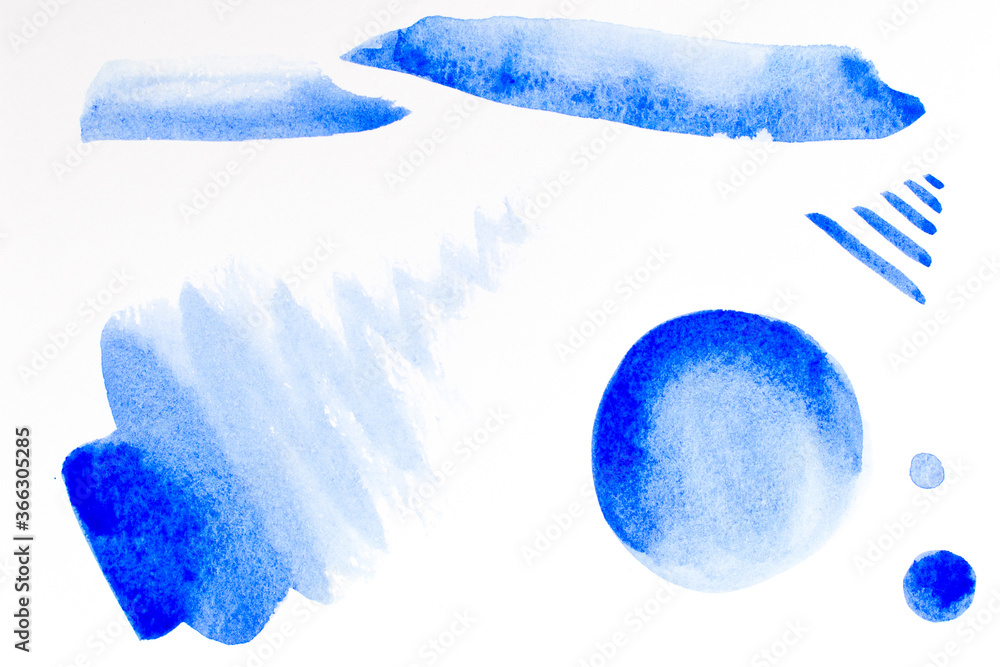 Obraz premium Abstract watercolor on a light background. Color splashes in paper. Handmade.