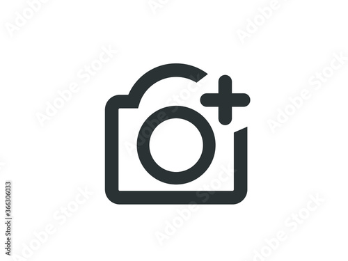 Add photos icon. Add photo icon vector illustration.  