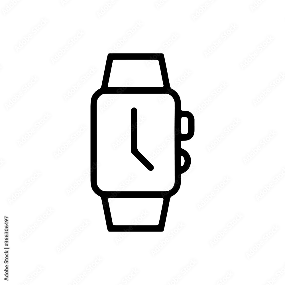 vector illusion icon of outline of Smartwatch vector illusion icon of outline of Smartwatch