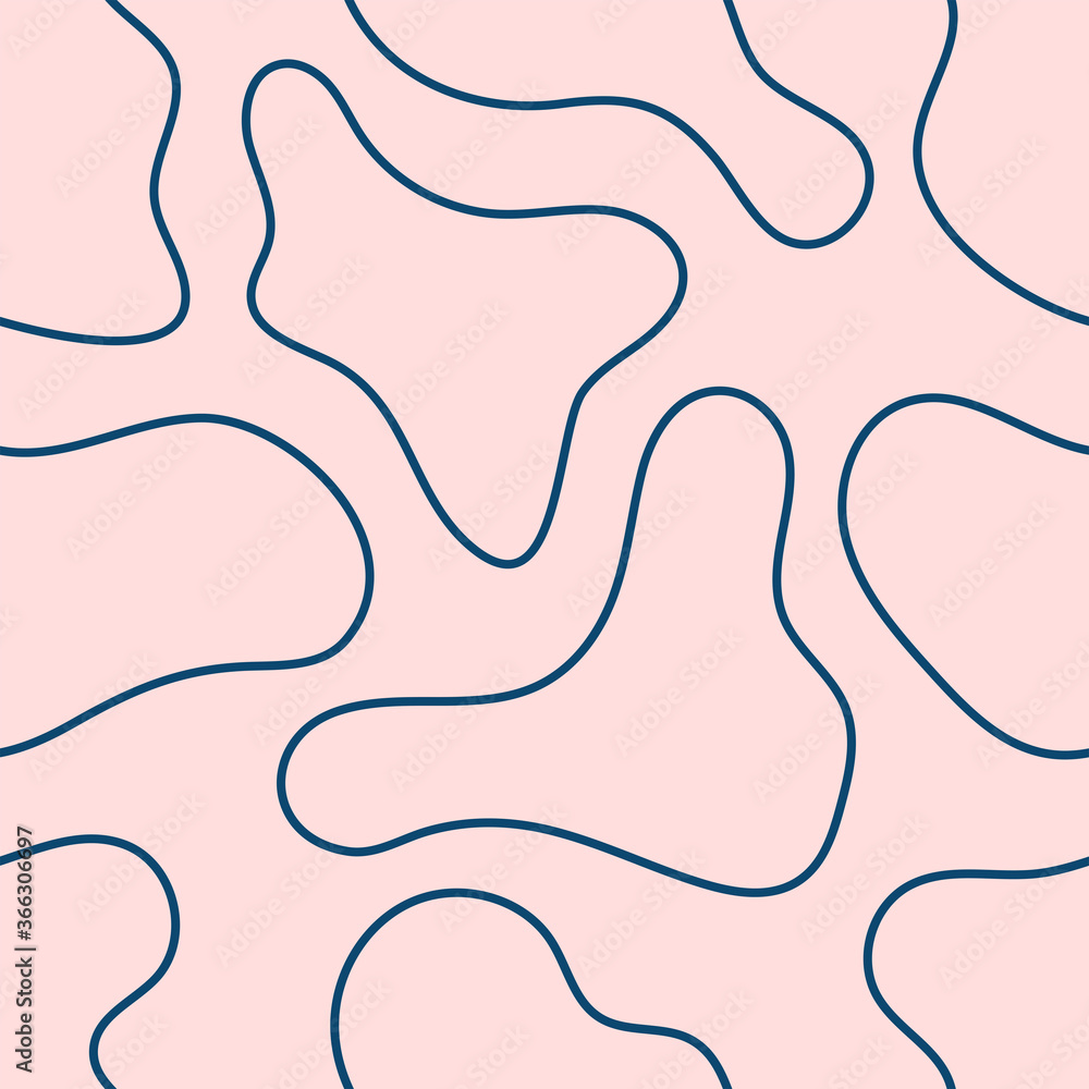 Simple seamless pattern with abstract shapes. Drawn by hand. Cute vector illustration. Simple seamless pattern with abstract shapes. Drawn by hand. Cute vector illustration.