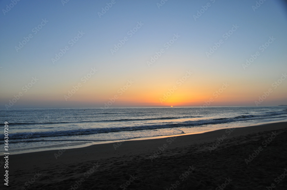Sunset at El Palmar, Costa de la Luz, Vejer de la Frontera, Andalusia