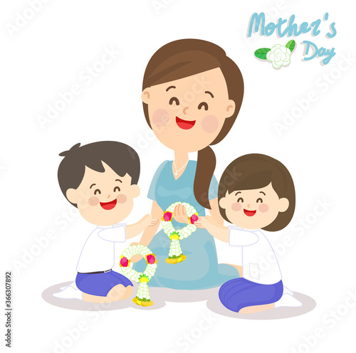 Cartoon Thai Mother s Day 