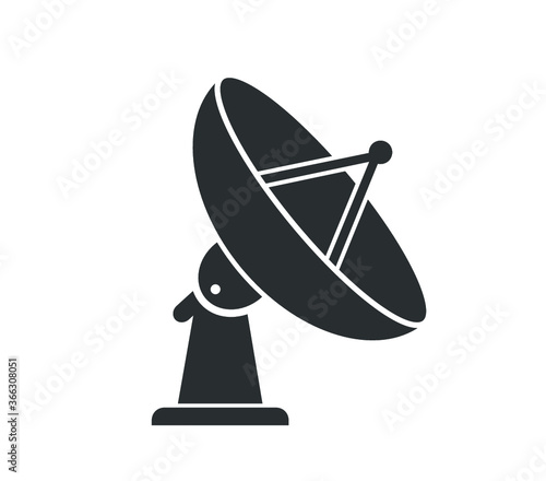 Antenna icon. Parabol antenna icon. 