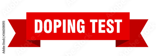 doping test ribbon. doping test paper band banner sign