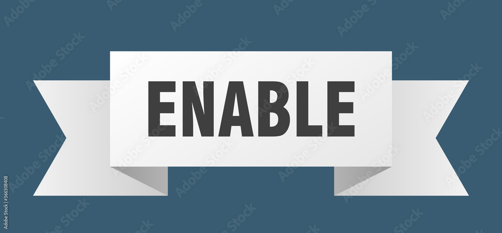 enable ribbon. enable paper band banner sign enable ribbon. enable paper band banner sign