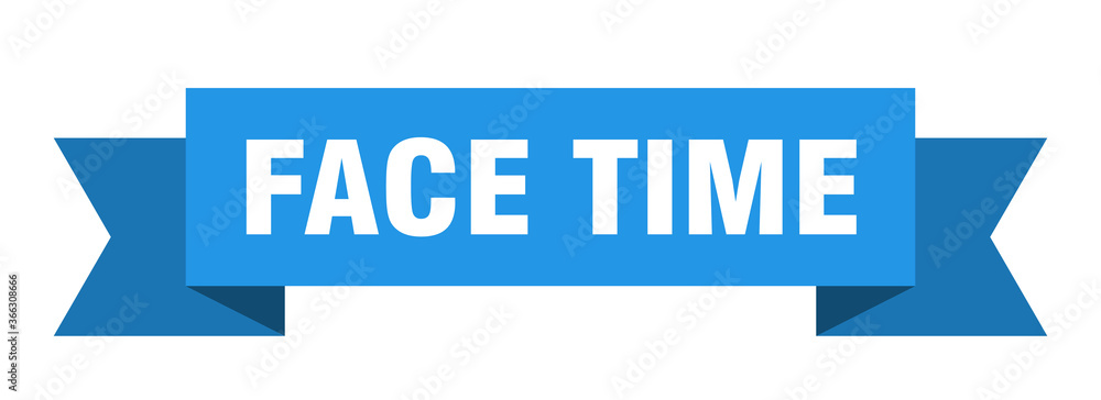 face time ribbon. face time paper band banner sign face time ribbon. face time paper band banner sign