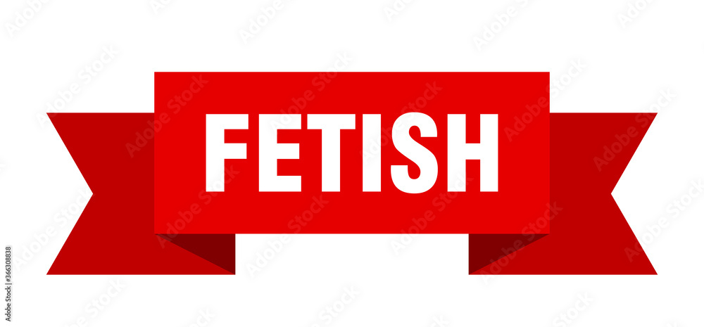 fetish ribbon. fetish paper band banner sign fetish ribbon. fetish paper band banner sign