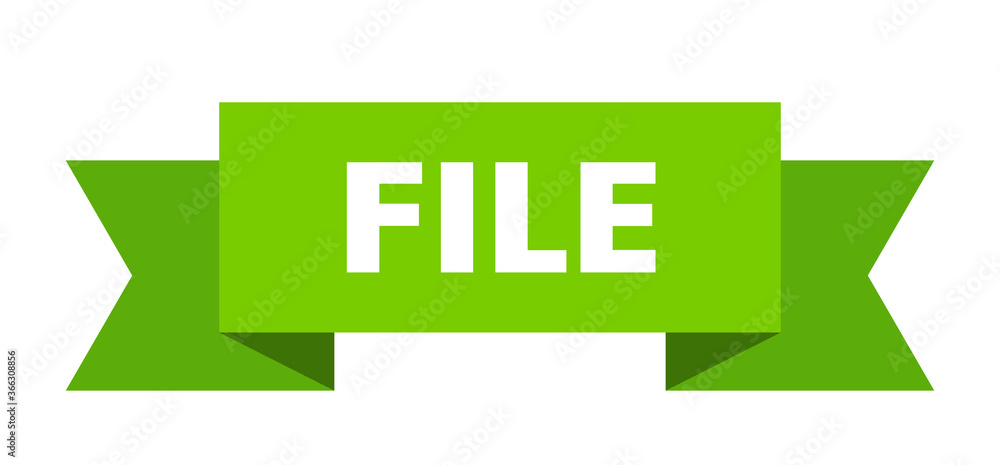 file ribbon. file paper band banner sign file ribbon. file paper band banner sign