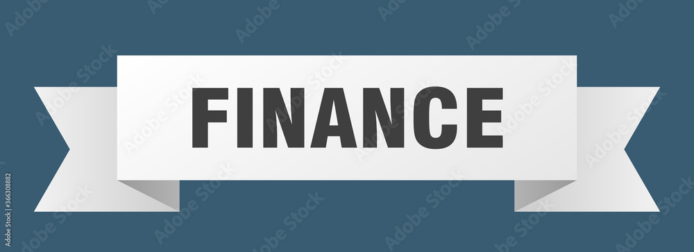 finance ribbon. finance paper band banner sign finance ribbon. finance paper band banner sign