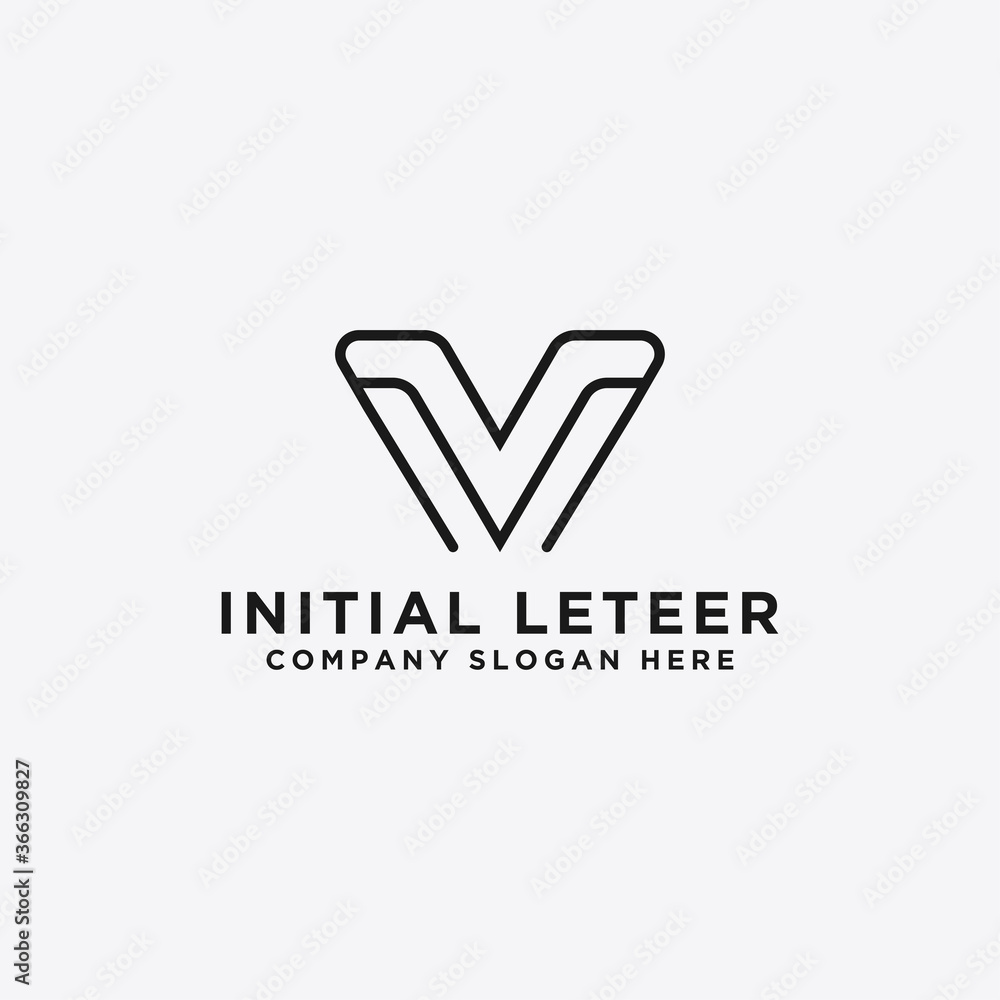Logo Design V. Initial Letter. - Vector Logo Design V. Initial Letter. - Vector