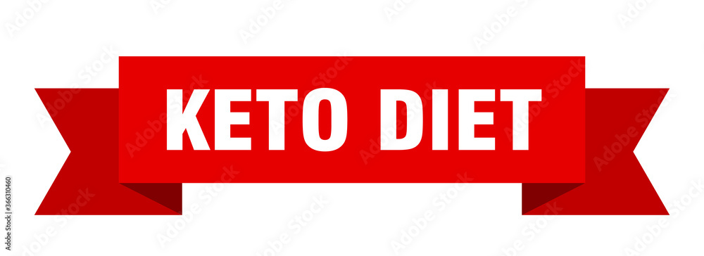 keto diet ribbon. keto diet paper band banner sign keto diet ribbon. keto diet paper band banner sign