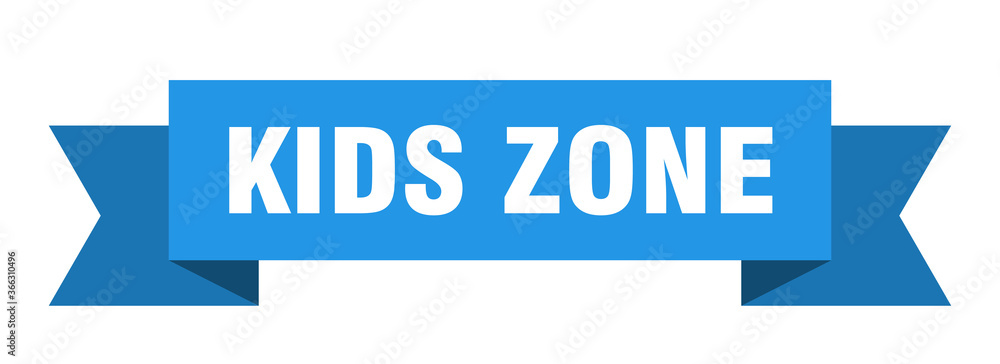 kids zone ribbon. kids zone paper band banner sign kids zone ribbon. kids zone paper band banner sign