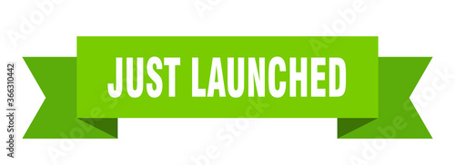just launched ribbon. just launched paper band banner sign