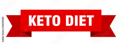 keto diet ribbon. keto diet paper band banner sign