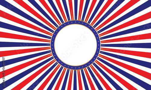 american flag sunburst background