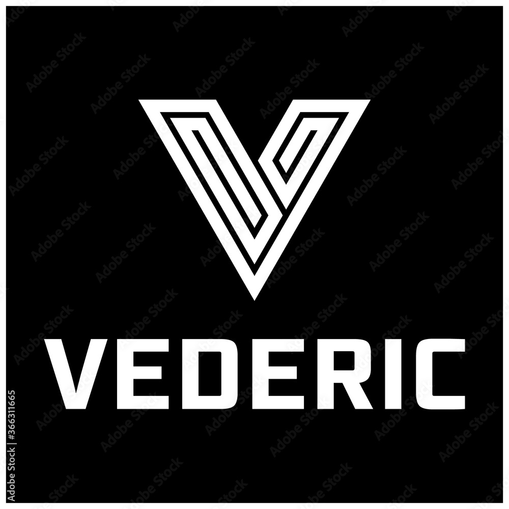 letter V vector logo template letter V vector logo template