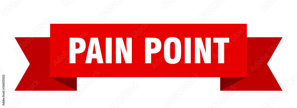 pain point ribbon. pain point paper band banner sign pain point ribbon. pain point paper band banner sign