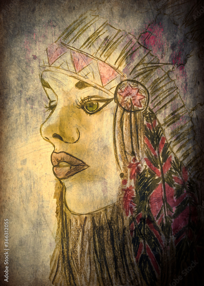 Obraz premium ancient egyptian queen