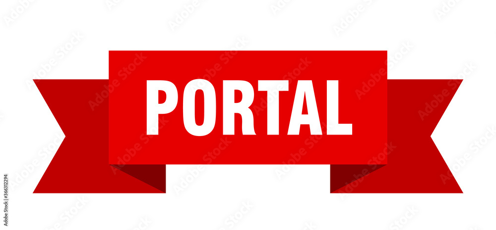 portal ribbon. portal paper band banner sign portal ribbon. portal paper band banner sign
