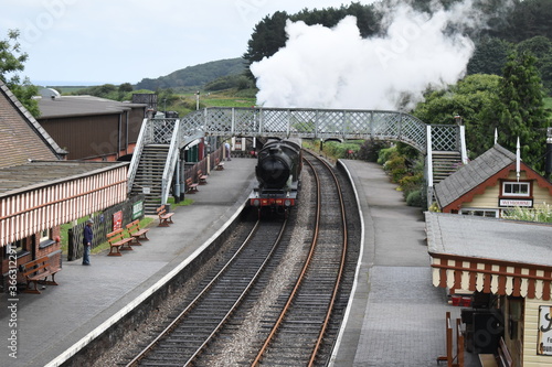 Weybourne station on the North Norfolk 'poppy' line, England, UK photo