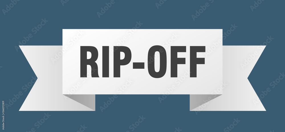 rip-off ribbon. rip-off paper band banner sign rip-off ribbon. rip-off paper band banner sign