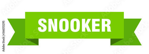 snooker ribbon. snooker paper band banner sign