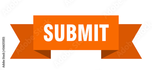submit ribbon. submit paper band banner sign