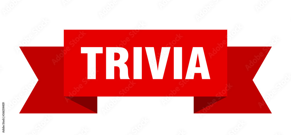trivia ribbon. trivia paper band banner sign trivia ribbon. trivia paper band banner sign