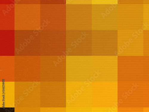 背景素材　オレンジ色のモザイク