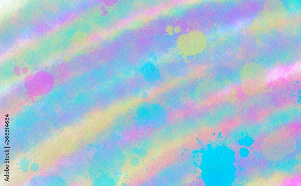 Fototapeta premium Abstract colorful watercolor with blobs for background. Digital art painting