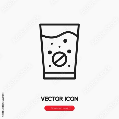effervescent icon vector sign symbol