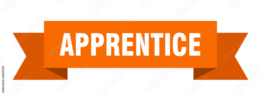 apprentice ribbon. apprentice paper band banner sign apprentice ribbon. apprentice paper band banner sign