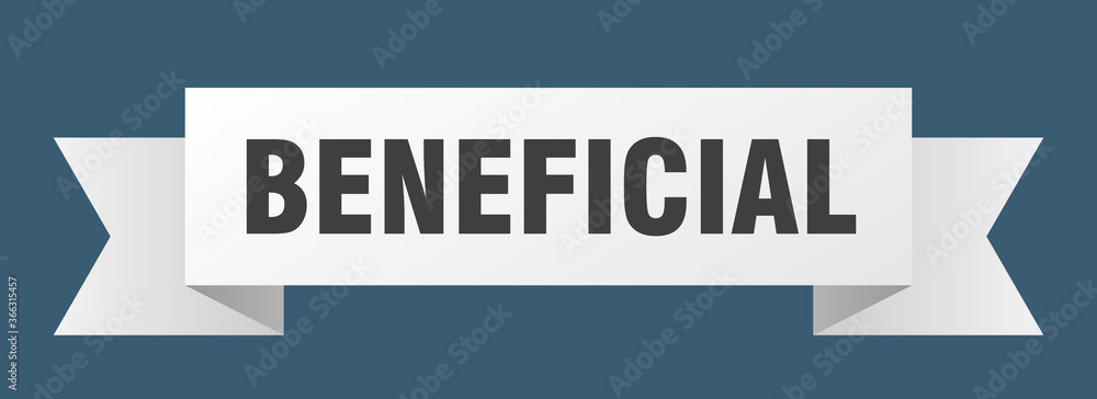 beneficial ribbon. beneficial paper band banner sign beneficial ribbon. beneficial paper band banner sign