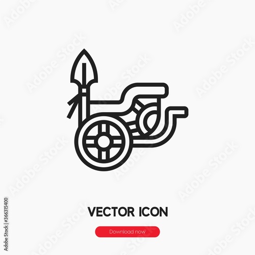 chariot icon vector sign symbol