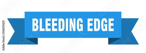 bleeding edge ribbon. bleeding edge paper band banner sign