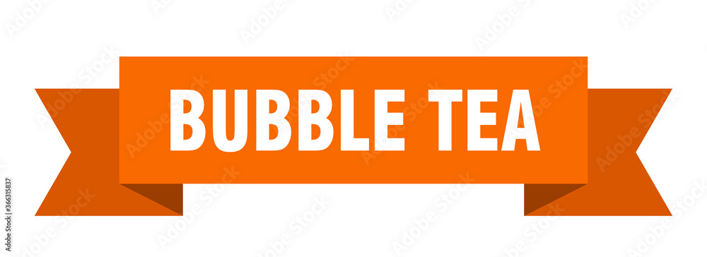 bubble tea ribbon. bubble tea paper band banner sign bubble tea ribbon. bubble tea paper band banner sign