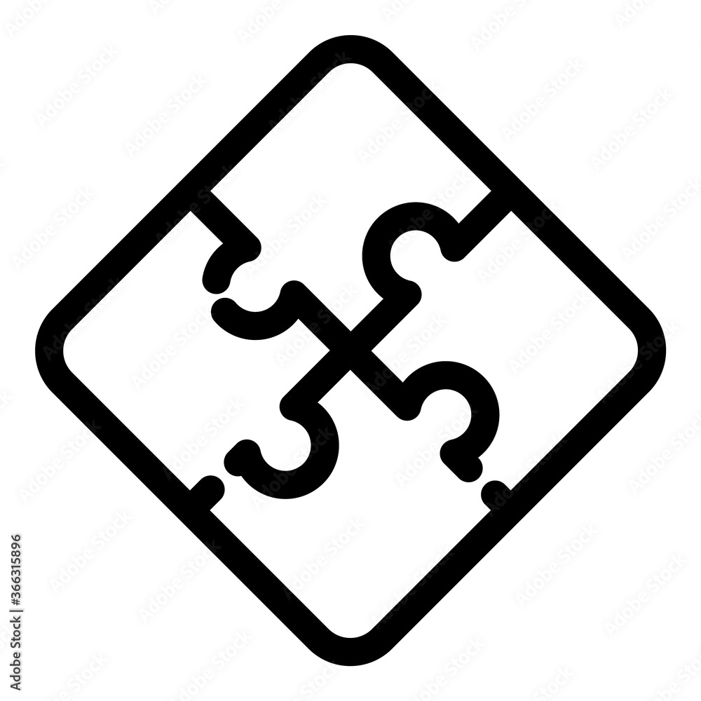 Puzzle Flat Icon Isolated On White Background Puzzle Flat Icon Isolated On White Background